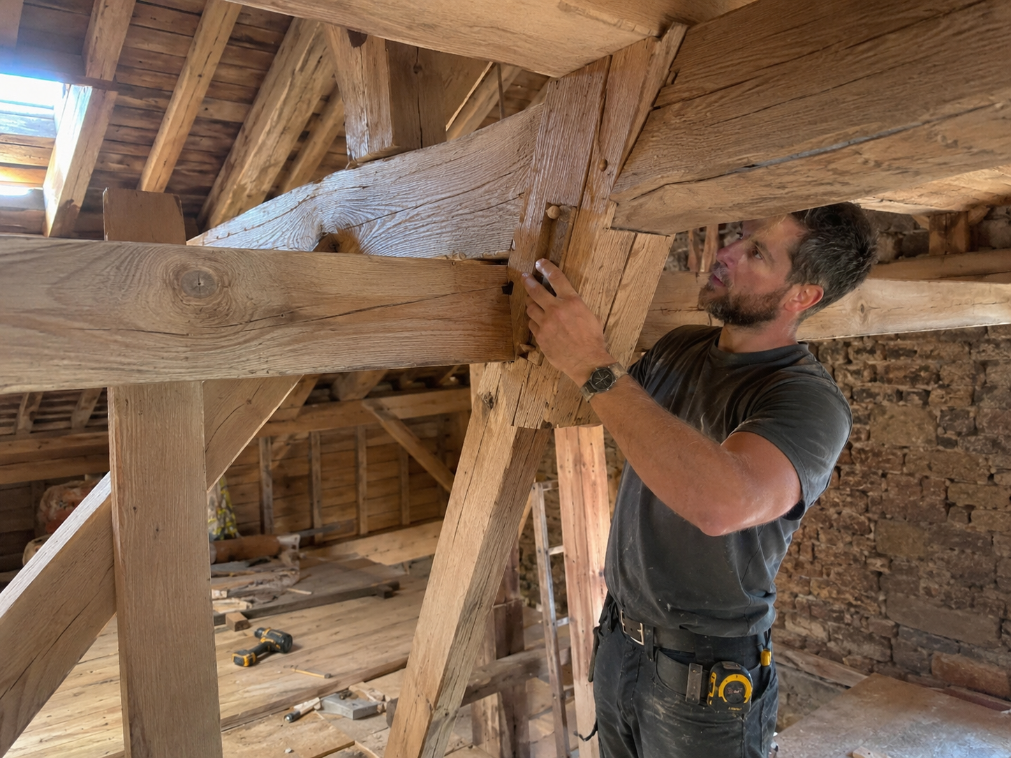 Assemblage et contrôle de structure bois